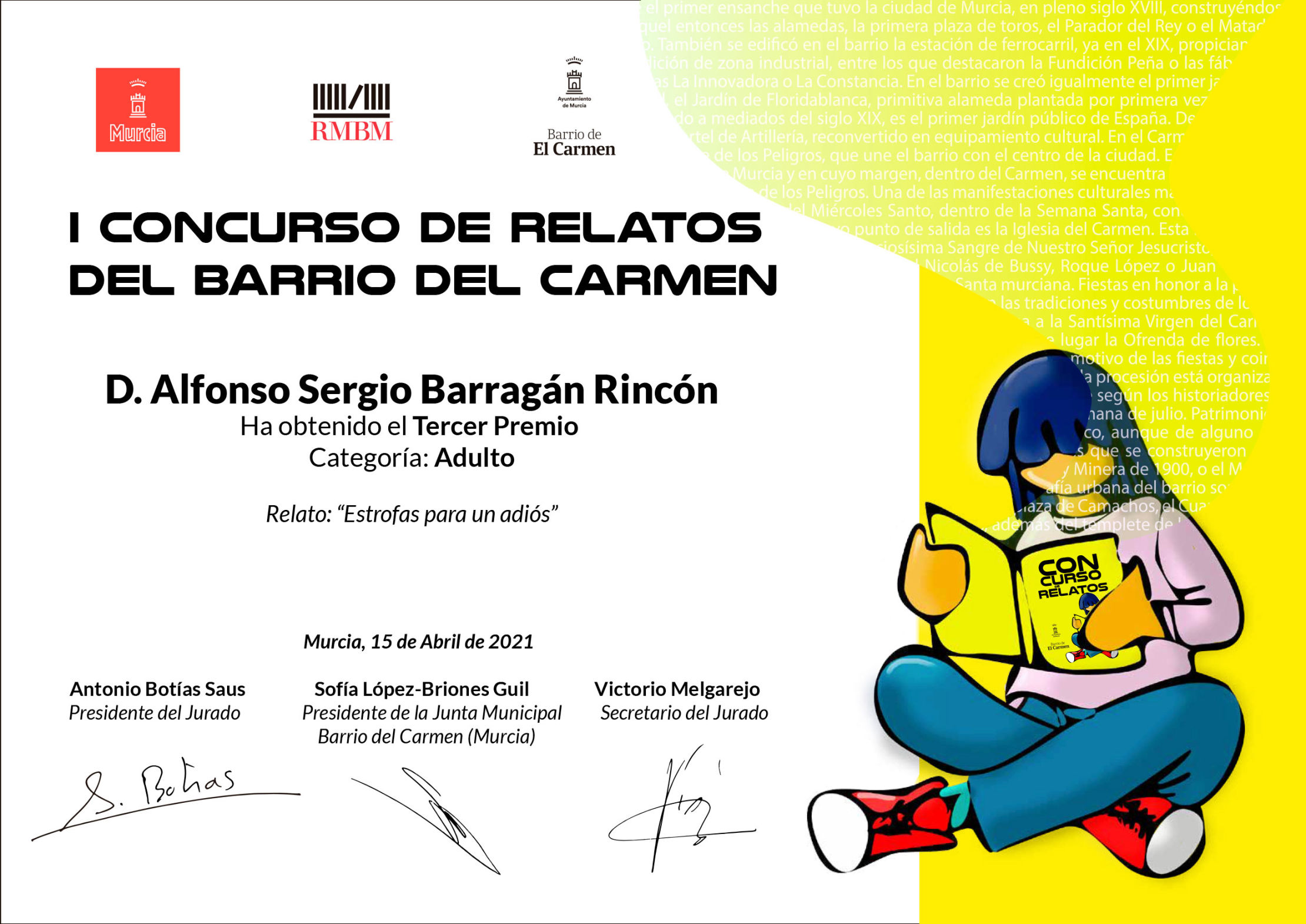 Concurso Relatos Barrio del Carmen